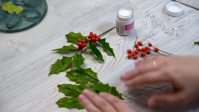 Мастер-класс/Керамическая флористика/лепка/Остролист из полимерной глины смотреть онлайн