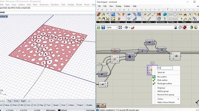 grasshopper voronoi surface tutorial смотреть онлайн