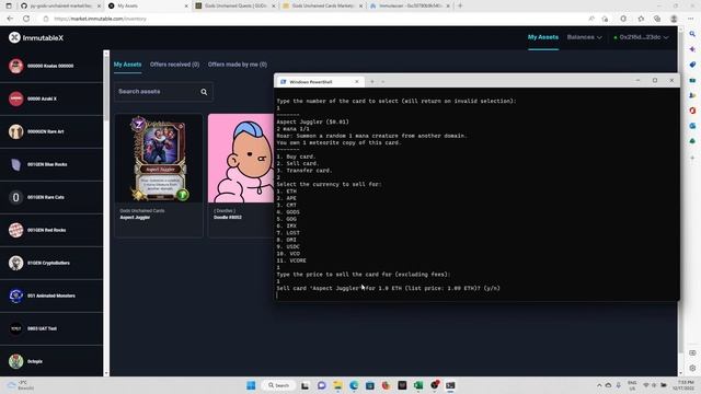 Python Immutable X / Gods unchained trading (Outdated) смотреть онлайн