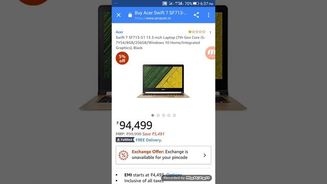 World's thinnest laptop_ Acer Swift 7 2018_ Hindi смотреть онлайн