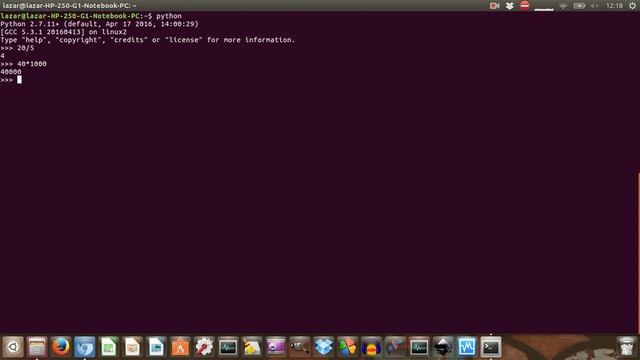 Calculator in terminal with Python, Ubuntu 16.04 LTS смотреть онлайн