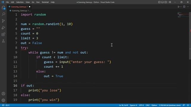 مشاريع بايثون للمبتدئين | Python Projects For Bignner | 4 (Part 2) | Guessing Game смотреть онлайн