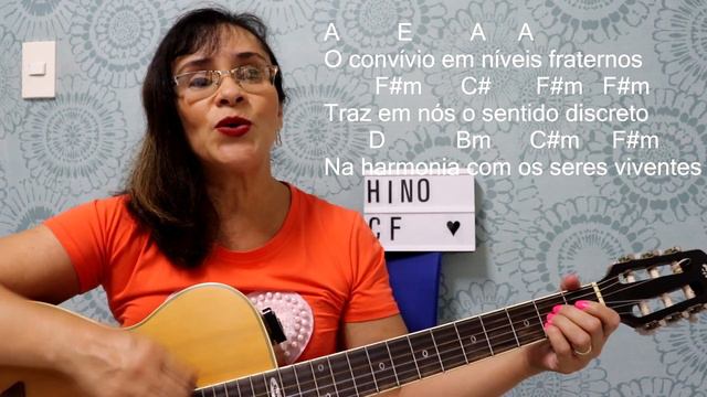 Hino Campanha da fraternidade 2022 - aula 3 - cifra simplificada - tom mais baixo смотреть онлайн