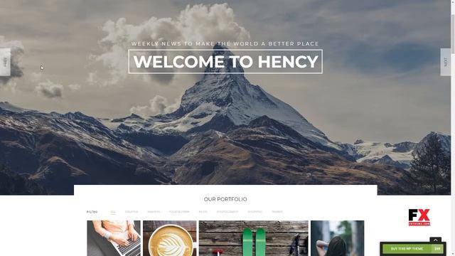 Hency - Modern Business Portfolio WordPress Theme Jim Daiki смотреть онлайн