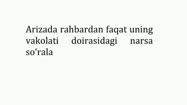 Ariza Haqida - Amaliy Oʻzbek Tili | Ариза ҳақида - Амалий ўзбек тили