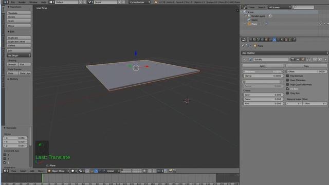 BLENDER [PROPERTIES/MODIFIERS/SOLIDIFY] #015 смотреть онлайн