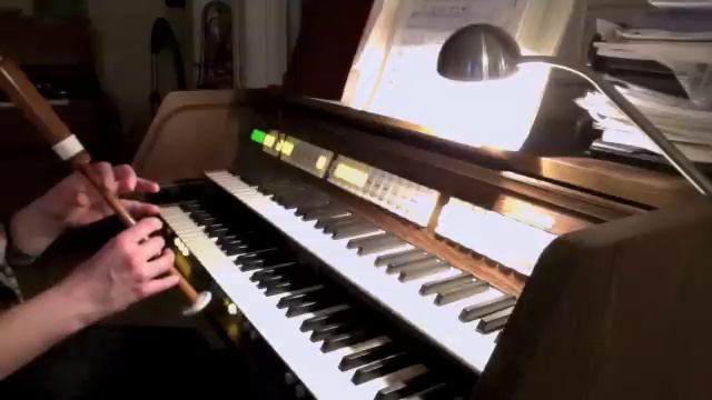 Organ & bagpipe practice chanter - Amazing grace смотреть онлайн