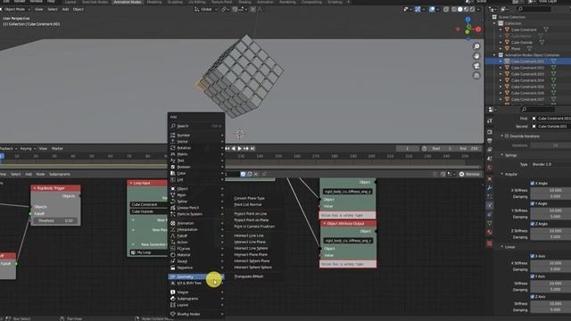 Cube Explode and Reassemble Tutorial - Animation Nodes смотреть онлайн