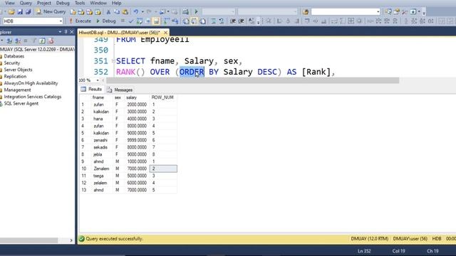 SQL Window Function | How to write Query using RANK, DENSE_RANK, ROW_NUMBER WITH SQL SERVER በአማርኛ смотреть онлайн