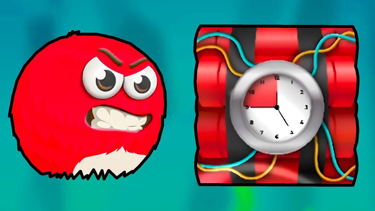 Несносный КРАСНЫЙ ШАР спасает деревню. Серия 4. Мультик ИГРА Red Ball Underground на Игрули TV смотреть онлайн