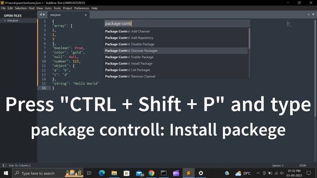 sublime text how to format json смотреть онлайн