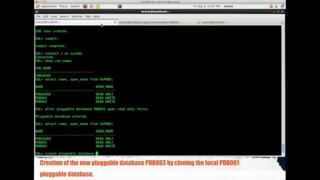 Oracle Database 12c: How to create a pluggable database by cloning an existing local PDB смотреть онлайн