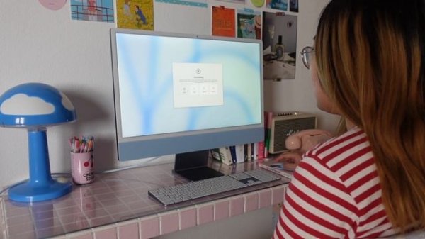 iMac M1 2021 aesthetic unboxing ?