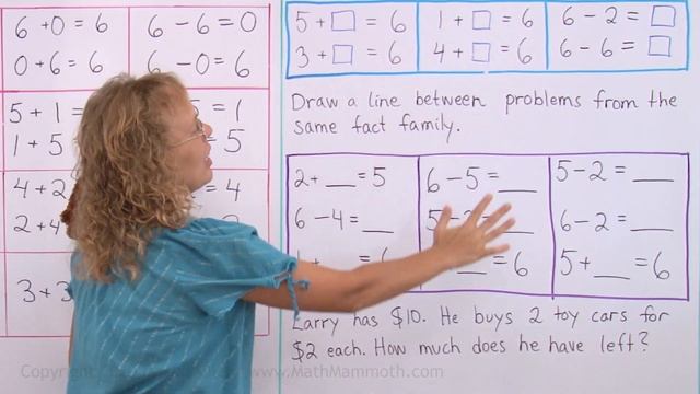 Addition and Subtraction Facts with 6 смотреть онлайн