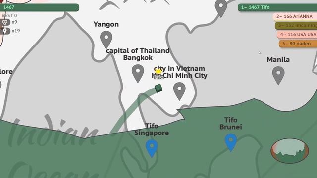 Paper.io 2 [World Map] Map Control: 100.00% смотреть онлайн
