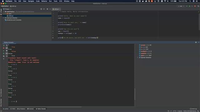 Python Tutorial Crash Course - Lesson 5 - Boolean Operators смотреть онлайн