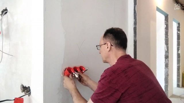 Монтаж подрозетников