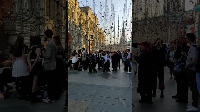 Никольская в центре Москвы! Горячие K-pop танцы смотреть онлайн