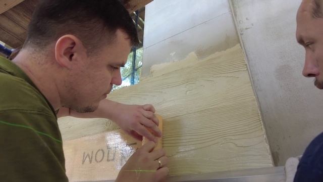 Визаж Церезит СТ720, технология нанесения декоративной штукатурки с фактурой Дерево. Мокрый Фасад смотреть онлайн