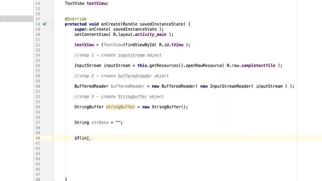 Displaying Text File contents to a TextView - Actual Coding смотреть онлайн