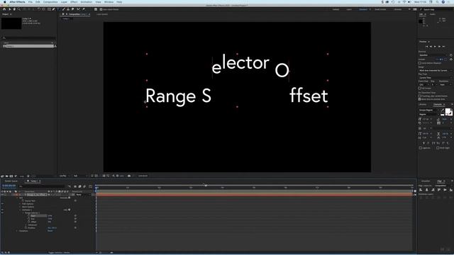 Adobe After Effects Range Selector Offset Tutorial смотреть онлайн
