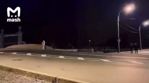 Skoda Octavia прыжок через мост в Санкт-Петербурге