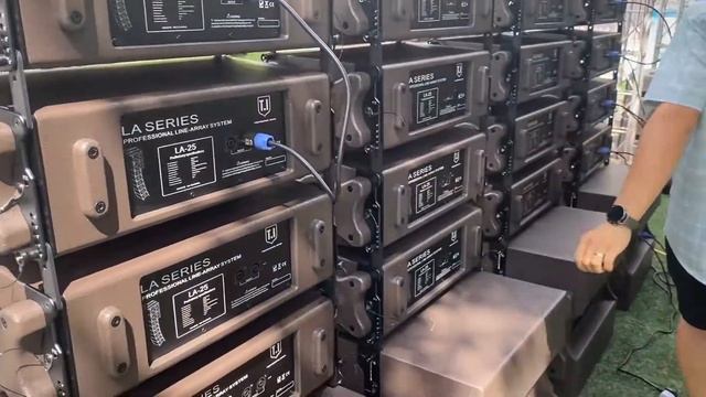 LA-25 double 5 inch line array, dj sound, church crusade, pro audio system смотреть онлайн