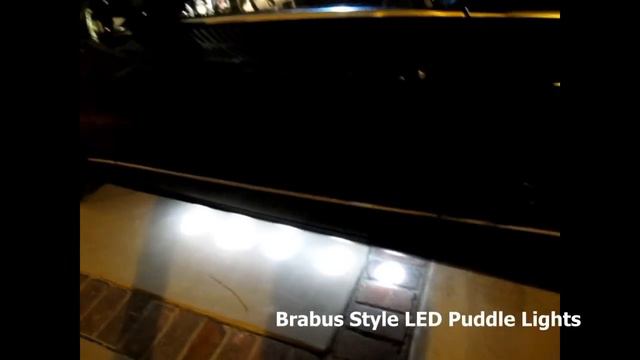 Mercedes W212 E350 Coupe Installed Brabus Style LED Under Car Puddle Lights смотреть онлайн