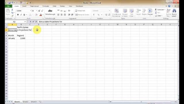 MS Office 2010. Excel Basic: Unit 2 Topic A: Entering Text and Values смотреть онлайн