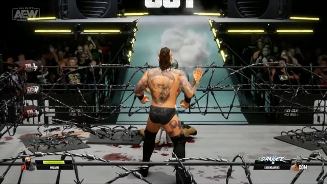 AEW Fight Forever Malakai Black VS Luchasaurus - Exploding Barbed Wire Death Match смотреть онлайн