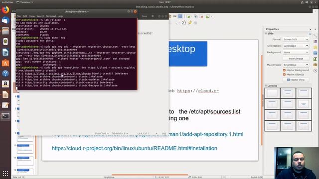 Mostly Explained Tech with Chris - Installing R and RStudio in Ubuntu смотреть онлайн