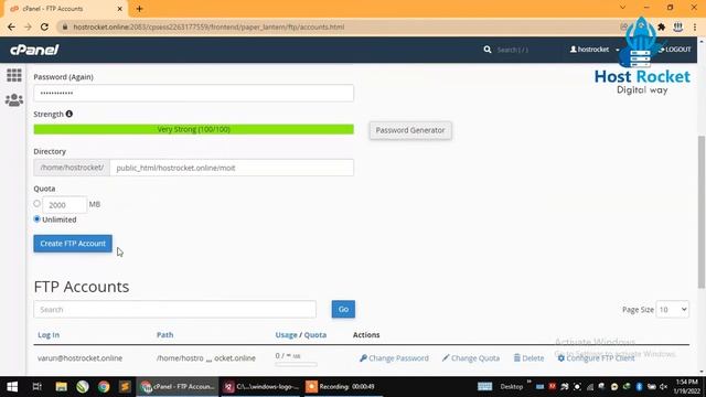 How to use ftp account in cpanel| Host Rocket Hosting смотреть онлайн