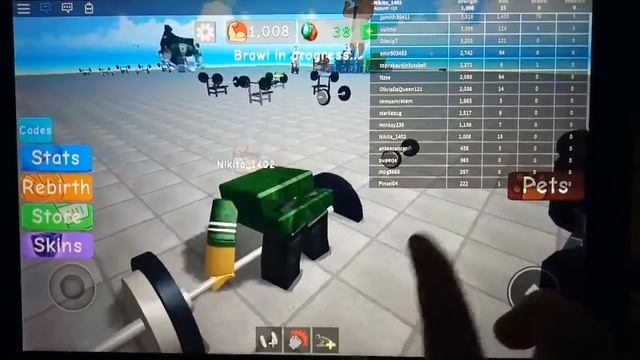 Я ПОБЕДИЛ СИЛАЧА??!// Качалка Роблокса (Roblox) смотреть онлайн