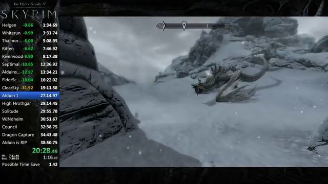Skyrim Speedrun (Old World Record) 38:06 смотреть онлайн