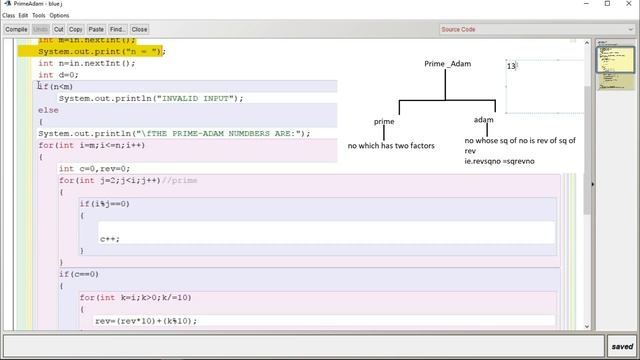 PRIME-ADAM NUMBER JAVA Program | COMPUTER PRACTICALS_ISC2020 | Prime Number | Adam смотреть онлайн