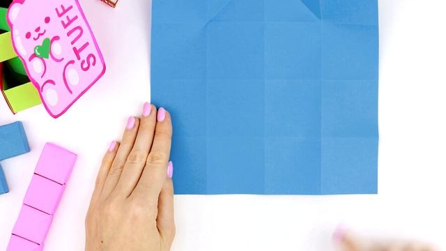 Оригами Органайзер Желейный Медведь из бумаги | Origami Secret Stepper Box | DIY Gummy bear смотреть онлайн