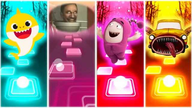 Extra Slide vs Thomas Train EXE vs Sheriff Labrador vs Cocomelon vs Car Eater vs Bus Eater Tiles Ho смотреть онлайн