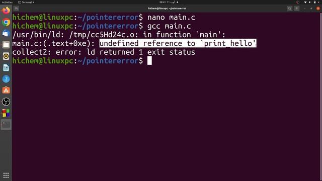 Undefined Reference To