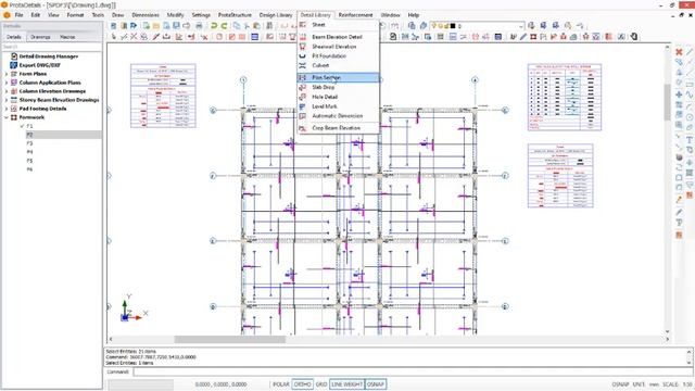 How to Cut Reinforce Concrete Slab Details Section in Protastructure 2022 смотреть онлайн