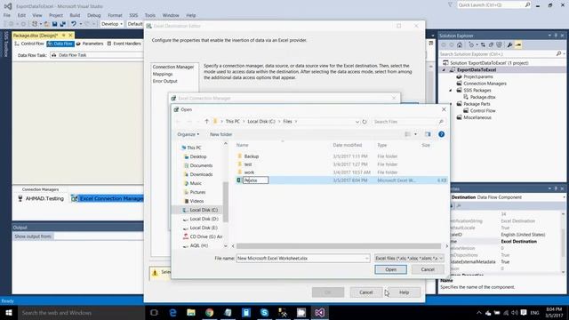 14 Export data from Sql Server to Excel using SSIS смотреть онлайн