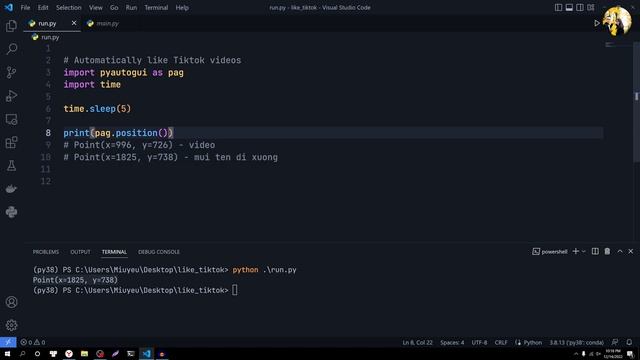Hướng dẫn Tạo Tool Tự Động Like Tiktok Videos #pyautogui #tiktokvideo #python #aicoding смотреть онлайн