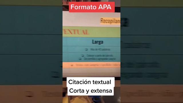 Cita Textual Corta y Cita Textual Larga en Formato APA #formatoapa Formato APA 7ma (séptima) edició смотреть онлайн