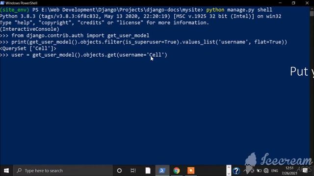 Reset your Forgotten superuser Password in Django смотреть онлайн