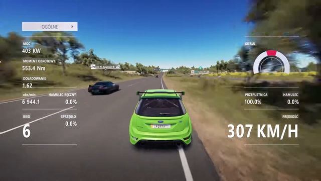 Forza Horizon 3 Tuning 2009 Ford Focus RS Top Speed смотреть онлайн