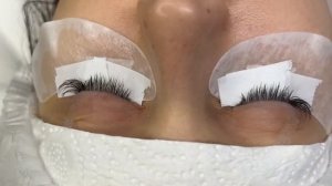Наращивание ресниц | мокрый эффект | Д изгиб
