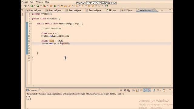 Java Programming Tutorial 3 - more on variables (double & float) смотреть онлайн