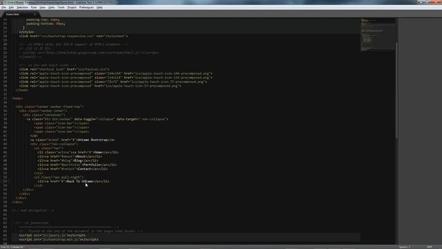 Twitter Bootstrap Navigation смотреть онлайн