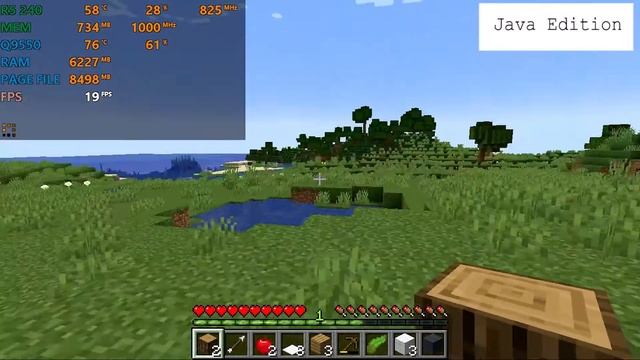 Minecraft Java Edition vs Windows 10 - Performance Comparison - Low-End/Potato PC - FPS + Details! смотреть онлайн