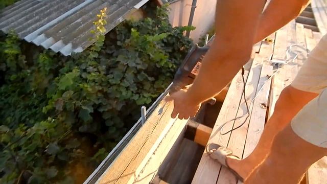 Строительство гаража и бани Мауэрлат для двускатной крыши смотреть онлайн