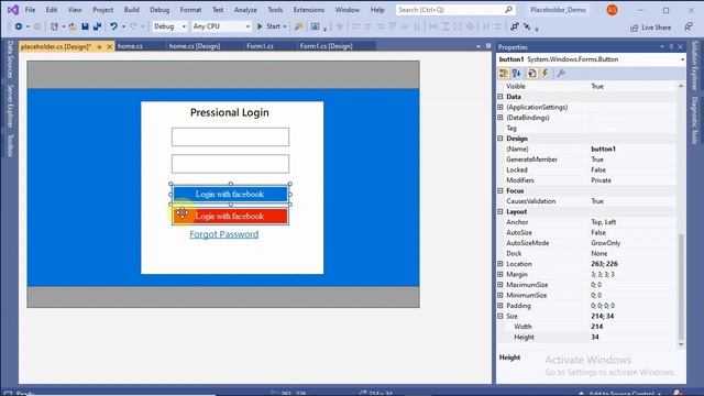 C# Tutorial - How to set PlaceHolder /Watermark in a TextBox Visual Studio 2019 Windows Form смотреть онлайн
